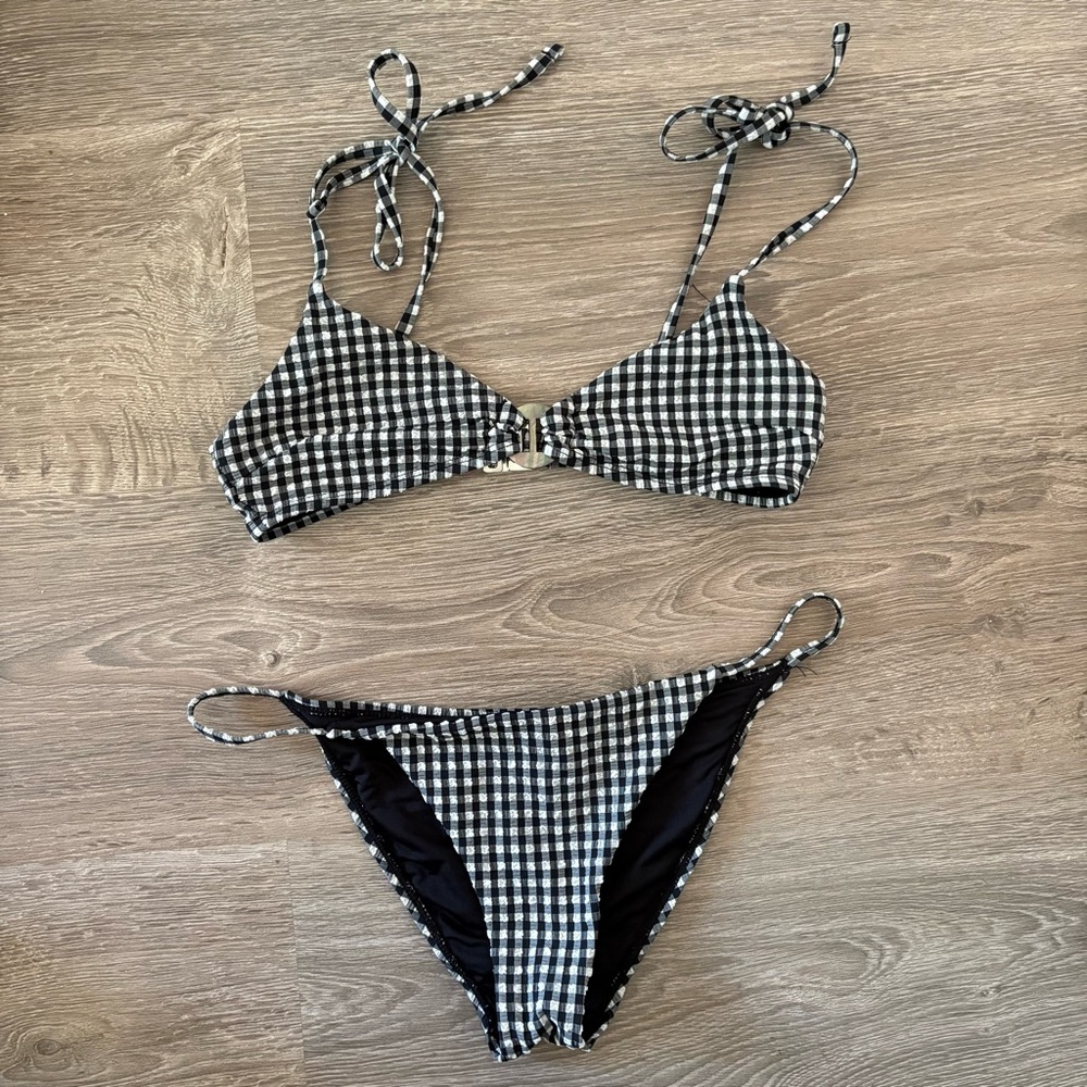 Topshop Gingham Bikini